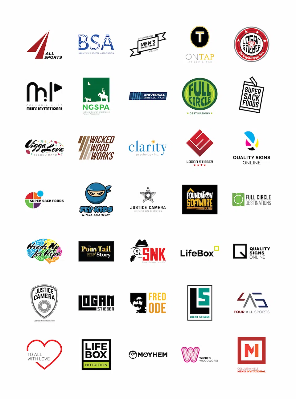 Logos created by Michael Kovach